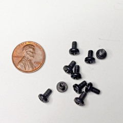 Lot of 10 Pcs. M3 X 6MM Black Oxide Finish CB Radio Case Screws For Cobra Uniden