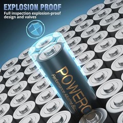 POWEROWL High-Capacity Alkaline AA Batteries 24 Pack, 1.5v Long Lasting Double A