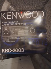 Vintage Kenwood KRC-2003 Cassette Receiver. comes with Original Box and Accessor