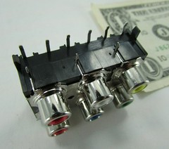 Board Mount 6 Position RCA Female Jacks Audio Video Connector Socket TV Stereo