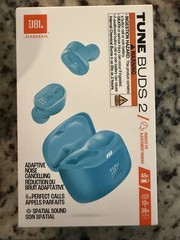 JBL Tune Buds 2 Bluetooth In-Ear Earbuds w/ Adaptive ANC, Spatial Sound, Blue