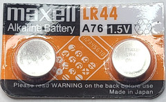2 PACK LR44 MAXELL ALKALINE A76 L1154 AG13 357 (GOOD EXPIRE 10/32) FREE TRACKING
