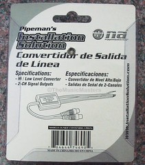 Speaker Level to RCA Line Output Car Radio Audio Signal Converter Power Amp RCA