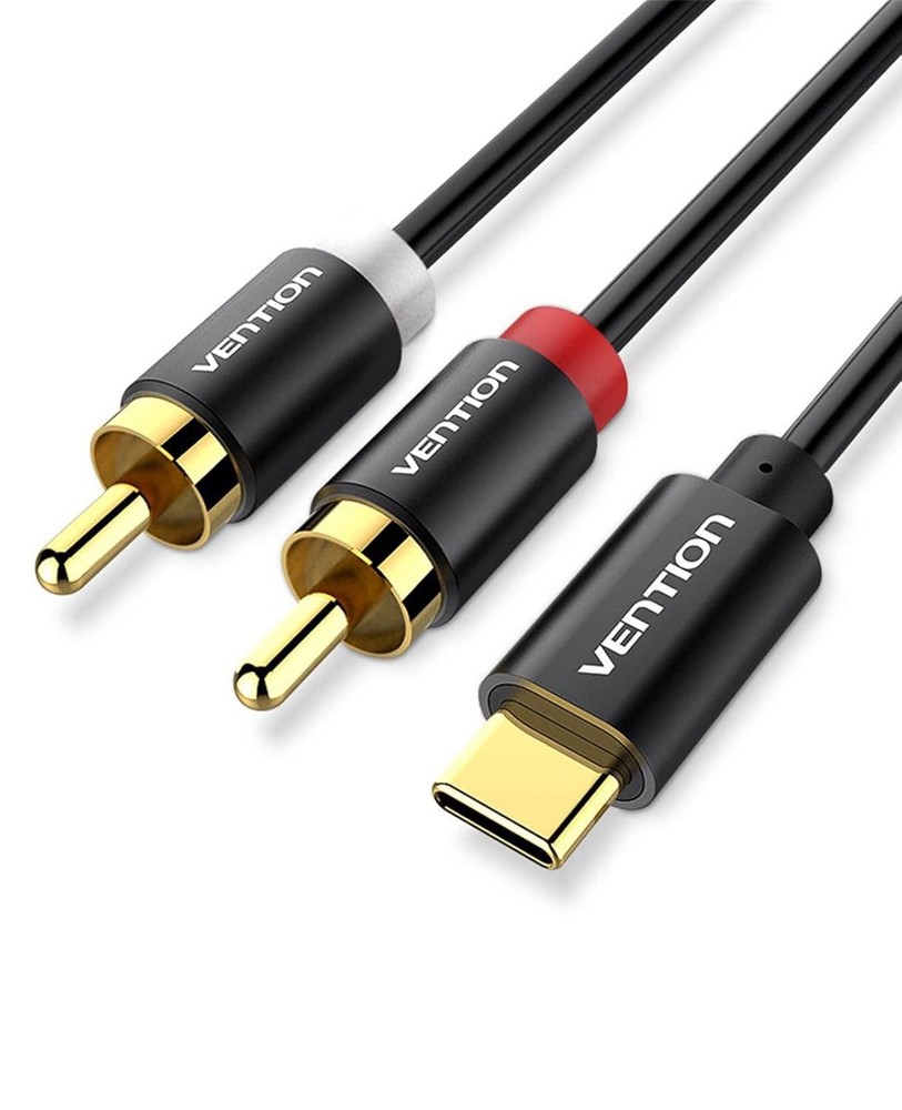 VENTION USB C to 2 RCA Audio Cable, Type-C to RCA Cable 2RCA Jack