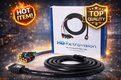 HD Retrovision Premium YPbPr Component Video Cable for PlayStation 2/3 (PS2/PS3)