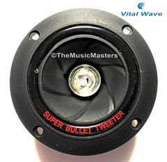 Pair 4″ inch Super Bullet Horn TWEETER Speakers with LED Car Audio Home Stereo