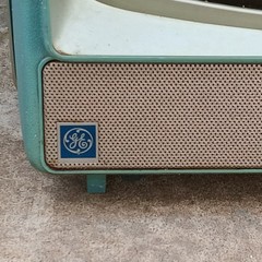 Vintage GE M500XTS Teal TV 15″ Space Age Mid Century TESTED WORKING Retro Prop