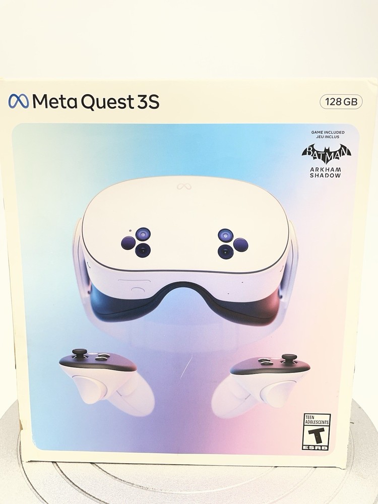 Meta Quest 3S Virtual Reality Headset in White – 128GB Storage (MC-1204060-03)