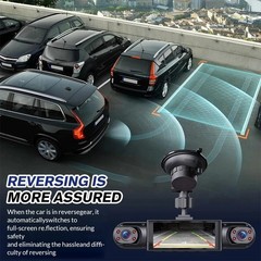 360° 4 Channel 1080P Car Dash Cam Front Rear Inside Left Right +Camera +Wifi US