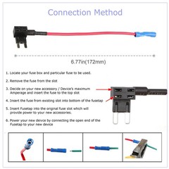 130PC Fuse TAP ADAPTER KIT 12V 15 Amp 20Amp Car Add-a-circuit Mini ATM APM Blade