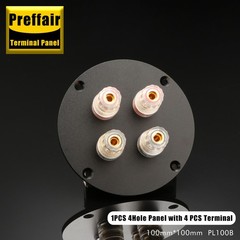 Aluminum Binding Post Speaker Box Banana Jack Socket Plate Banana Plug Connector