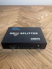 1 in 4 out 4 Port 1080p Full HD HDMI Splitter Hub Repeater Amplifier 3d USA