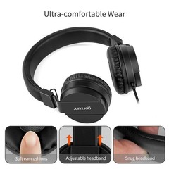 Headphones, Lightweight Stereo Wired Headphones，Adjustable Headband Children’…