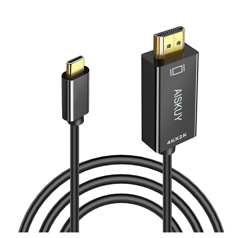 USB-C to HDMI Cable 6 ft 4K 30Hz Type C DP Alt Mode Monitor TV Adapter