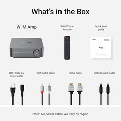 LOOK!! Wiim Amp WiFi 120wx2 Streaming Amp Receiver HDMI -Space Grey Sealed Box