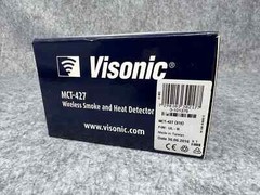 [NEW VISONIC (MCT-427) (315) WIRELESS SMOKE FIRE ALARM & HEAT DETECTOR – WHITE