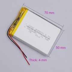 3.7V 3000mAh 11.1Wh Rechargeable Li-Polymer Li Battery 405070 For PAD GPS Camera
