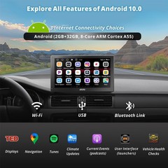 ATOTO 9In Android Portable Car Stereo DriveChat AI Wireless Carplay GPS Tracker