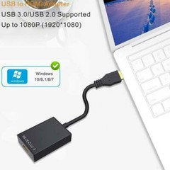 USB 3.0 to HD 1080P HDMI Video Cable Adapter Converter For PC Laptop HDTV LCD TV