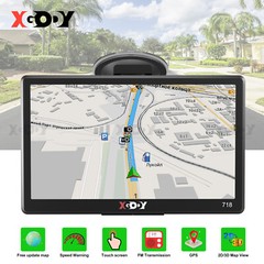 XGODY 7″ Car Truck GPS Navigation Sat Navi Lifetime Free Smart 3D America Maps