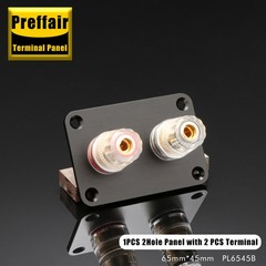 Aluminum Binding Post Speaker Box Banana Jack Socket Plate Banana Plug Connector