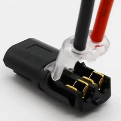 2-Way Quick Wire Connectors Waterproof Locking Buckle 18-22AWG Solderless