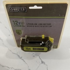 Master Mechanic 212614 Lithium-Ion 1.3Ah Battery, 12V
