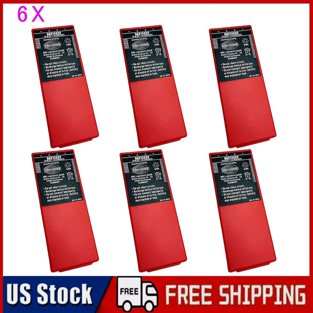 6pcs New Original HBC RADIOMATIC BA213020 6V 2100MAH (US Stock).