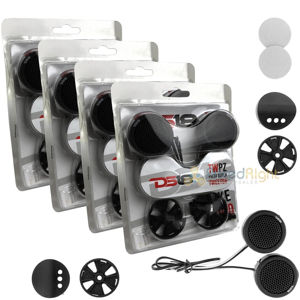 8 DS18 TWPZ 1″ Inch Mirco Dome Tweeters 4 Ohms 80 Watts Max Built In Crossover