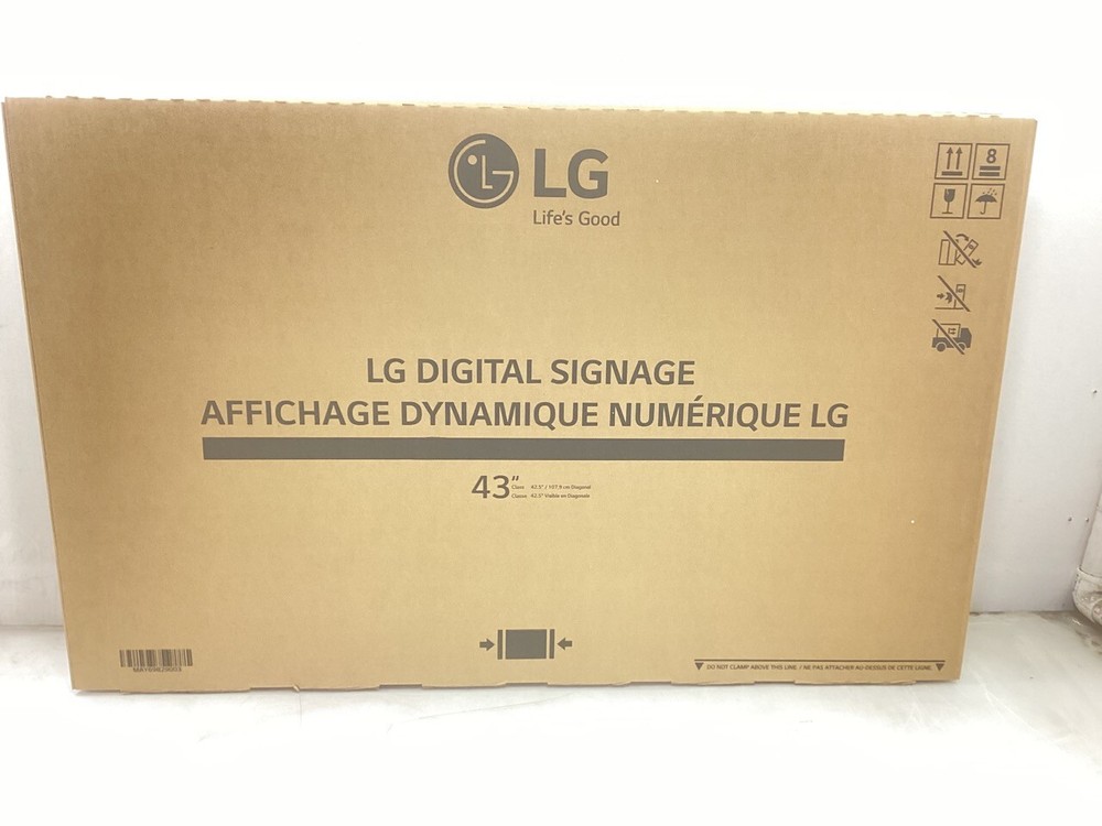 LG 43UL3J-M 43″ UHD 4K Commercial Display – WiFi, Speakers, 8ms, 60Hz