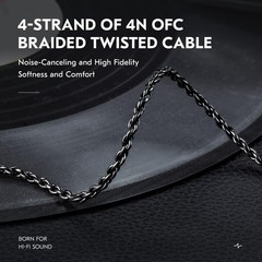 KZ ZS10 PRO in Ear Monitor Earphone Cable, 2Meter Long IEM Cable with Mic, CCZ 4