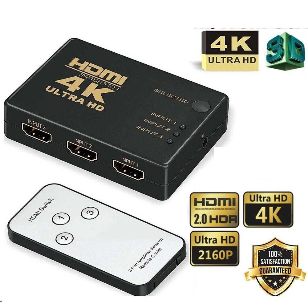 3-Port 3 in 1 Out Hdmi Switch Splitter Box