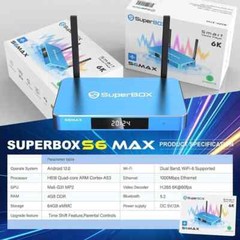 New SuperBox S6 MAX TV Box Media Player With UPDATED Voice Command & Timeshift