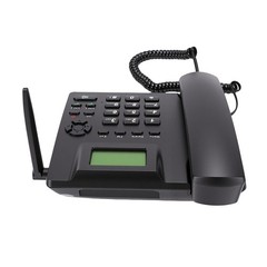 Cordless Landline Phone Dual SIM Multifunction For Home Black Easy To Use