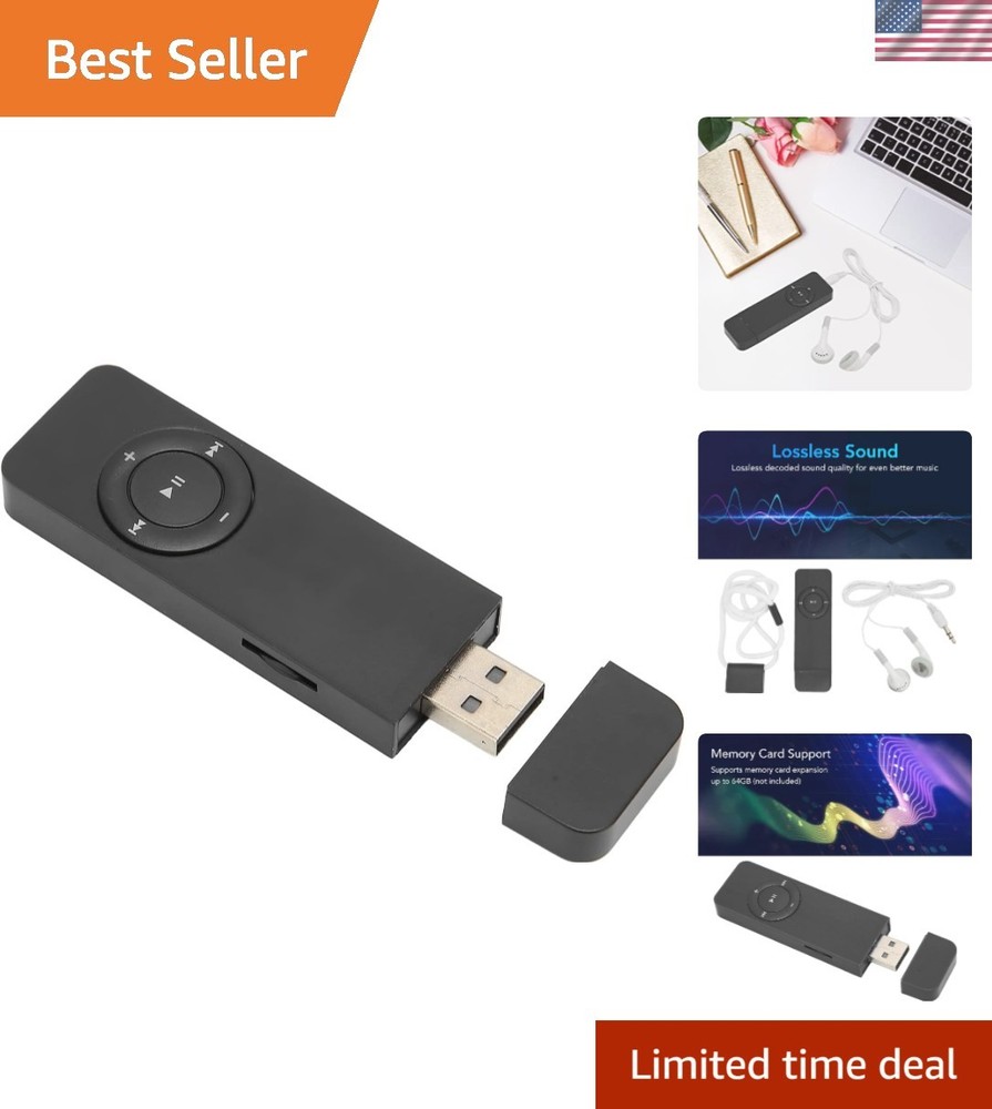 Compact HiFi MP3 Player with Memory Card Support – Perfect for Music Lovers
