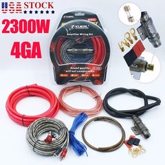 2300W 4-Gauge Car Audio Cable Kit – Amp Installation, RCA, Subwoofer, Sub Wiring
