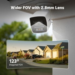 ANNKE 5MP Audio POE Security IP Camera 3K Outdoor Color Night AI Human Detection