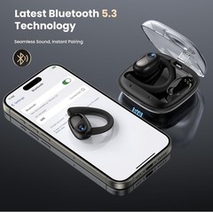 Bluetooth Headset Wireless Earphones Earbuds Stereo Headphones TWS 5.3 Ear Hook