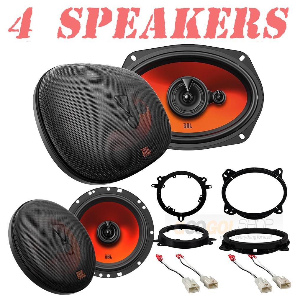 JBL 6×9″ 560W Front & 6.5″ 400W Rear Door Speakers for 2003-2022 Toyota 4Runner