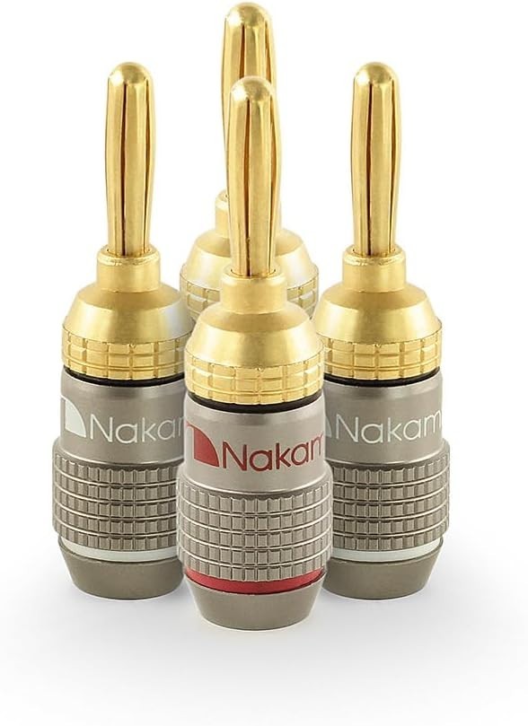 Nakamichi FanLock Excel Series 24k Gold Plated Banana Plugs 10 AWG – 18 AWG Gaug