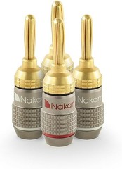 Nakamichi FanLock Excel Series 24k Gold Plated Banana Plugs 10 AWG – 18 AWG Gaug
