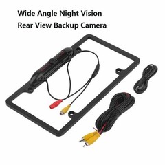 Car Backup Camera License Plate Frame Rear View Parking Kit+4.3″ Monitor Bracket