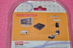 HDMI 3-Port 1080P Switcher Splitter Adapter 3 Input to 1 Output device NEW pkg