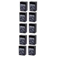 UPG 6V 4.5AH SLA Replacement Battery for RG645T1, SB604b – 10 Pack