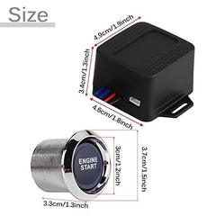 Universal 12V LED Car Engine Start Push Button Start Switch Ignition