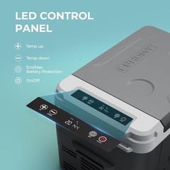 12V Car Refrigerator Freezer Portable Compressor Cooler APP Control for Camping