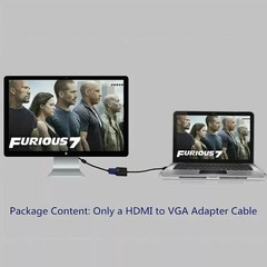LOT 1-100 HDMI Male to VGA Female Adapter Converter Cable for Video HDTV DVD PC
