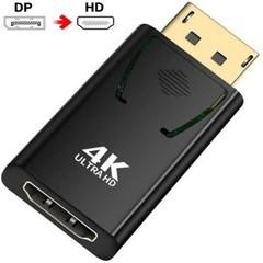 4K DisplayPort to HDMI Adapter DP to HDMI Video Audio Converter