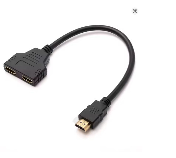 HDMI Port Male to Female 1 Input 2 Output Splitter Cable Adapter Converter 1080P