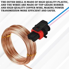 2-Wire Alternator Connector Pigtail, Durable 6-inch Pigtail, 25877026 Easy Insta